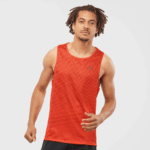 Men's Tank Sense Aero Singlet Fiery Red-Cabernet
