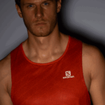 Men's Tank Sense Aero Singlet Fiery Red-Cabernet - Image 3
