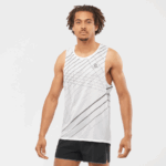 Men's Tank Sense Aero Singlet White-Black