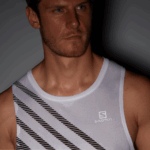 Men's Tank Sense Aero Singlet White-Black-Nautical Blue - Image 3
