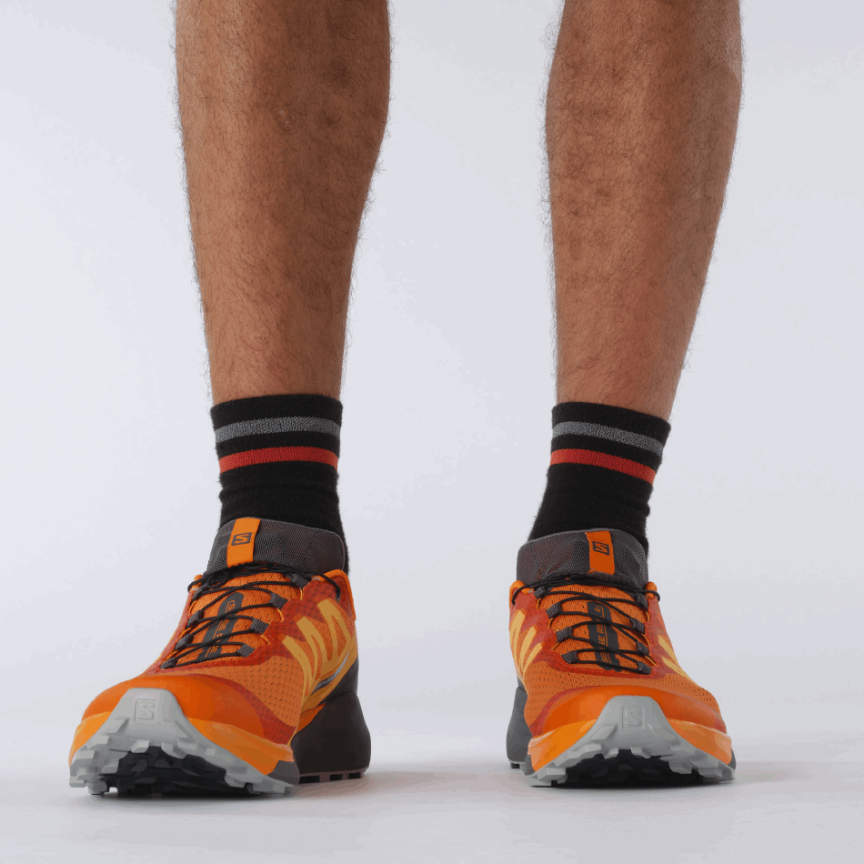Men's Trail Running Shoes Sense Ride 4 Vibrant Orange-Ebony-Quarry - Image 7