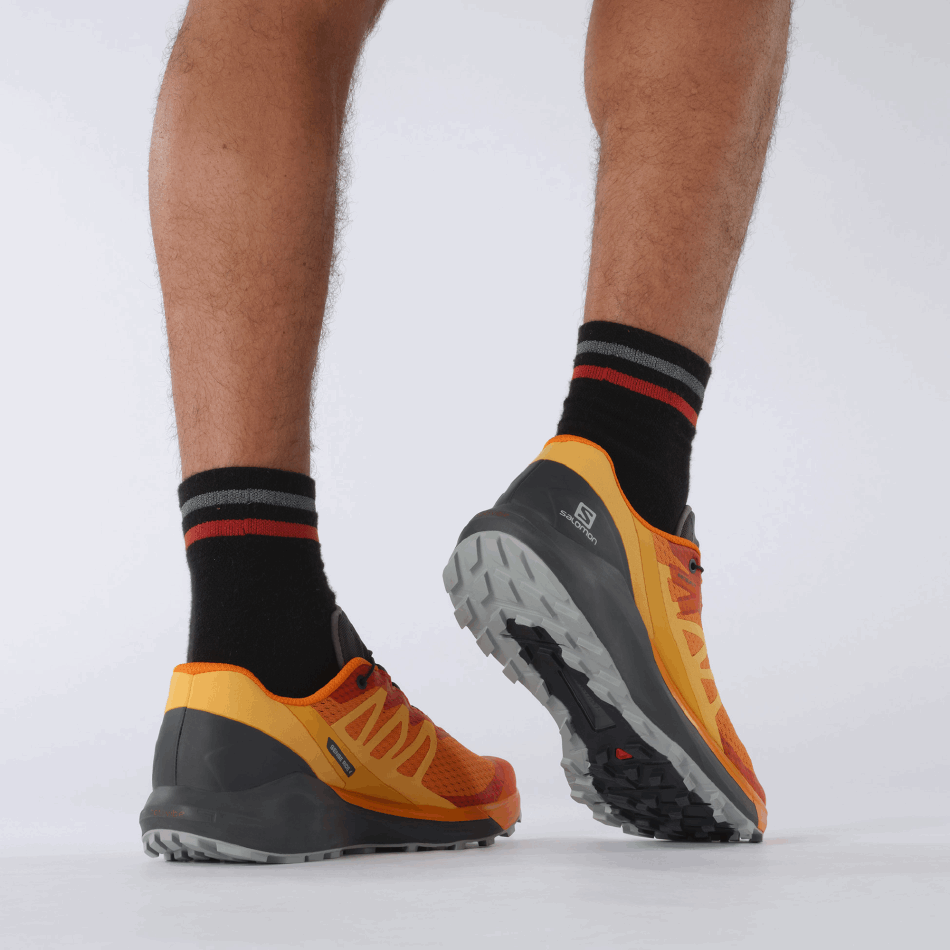 Men's Trail Running Shoes Sense Ride 4 Vibrant Orange-Ebony-Quarry - Image 8