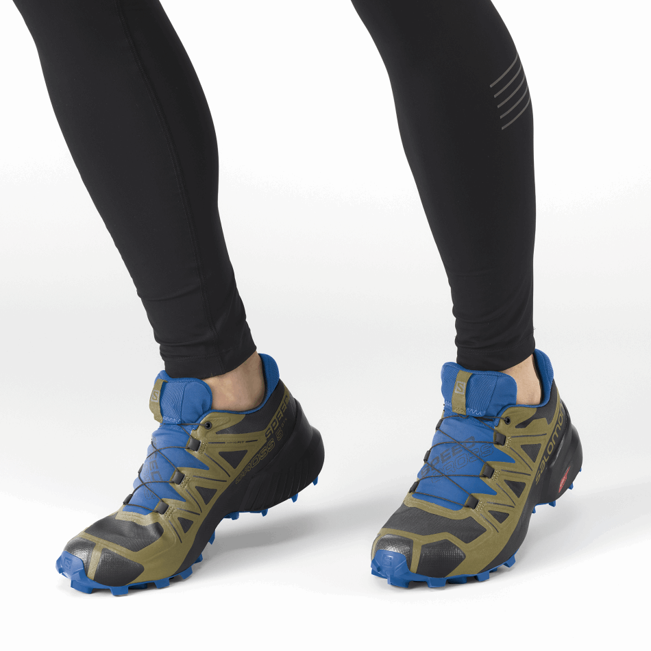 Men's Trail Running Shoes Speedcross 5 Gore-Tex Black-Green Moss - Image 7