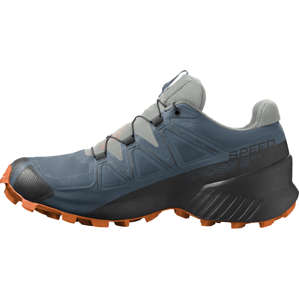 Men's Trail Running Shoes Speedcross 5 Gore-Tex Blue-Iron-Orange - Image 5