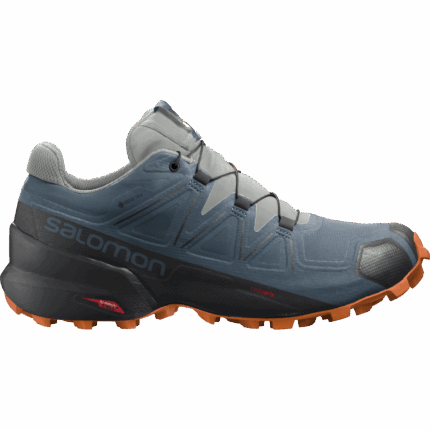 Men's Trail Running Shoes Speedcross 5 Gore-Tex Blue-Iron-Orange