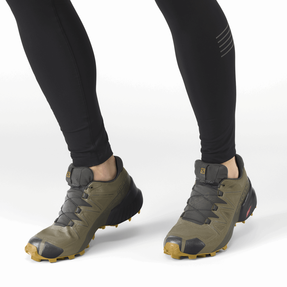 Men's Trail Running Shoes Speedcross 5 Gore-Tex Martini Olive - Image 9
