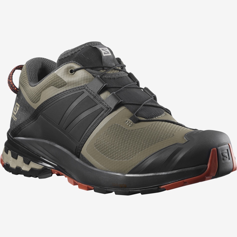Men's Trail Running Shoes Xa Wild Bungee Cord-Phantom-Burnt Brick - Image 2