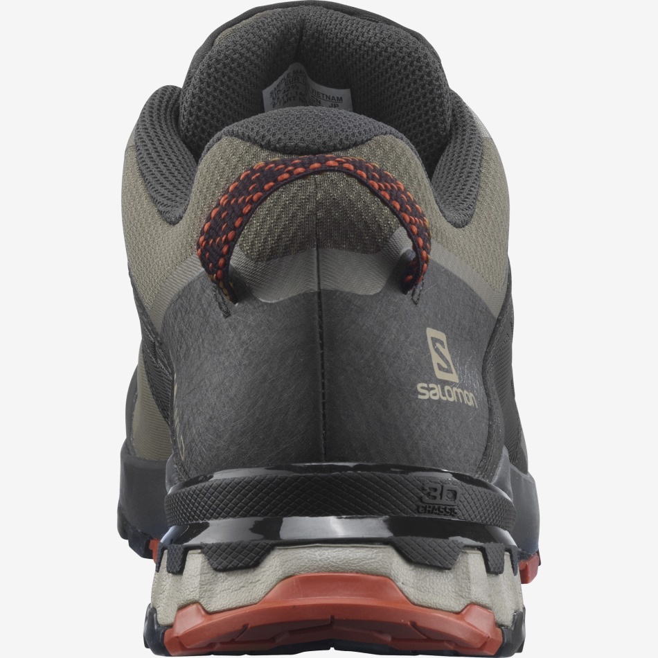Men's Trail Running Shoes Xa Wild Bungee Cord-Phantom-Burnt Brick - Image 3