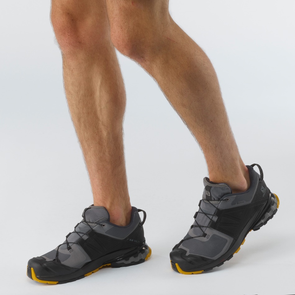 Men's Trail Running Shoes Xa Wild Gore-Tex Quiet Shade-Black-Arrowwood - Image 6