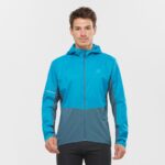Men's Wind Jacket Hoodie Agile Wind Barrier Reef-Mallard Blue - Image 2