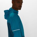 Men's Wind Jacket Hoodie Agile Wind Barrier Reef-Mallard Blue - Image 7