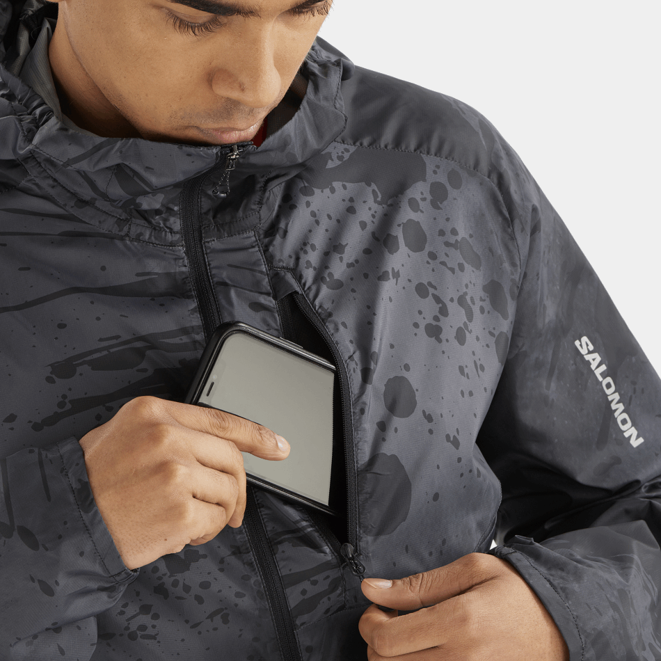 Men's Wind Jacket Hoodie Bonatti Cross Wind Deep Black-Ao-Periscope - Image 5