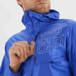 Men's Wind Jacket Hoodie Bonatti Cross Wind Nautical Blue-White - Image 4
