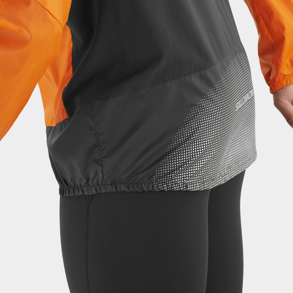 Men's Wind Jacket Hoodie Bonatti Cross Wind Shocking Orange-Black-Nocturne - Image 6