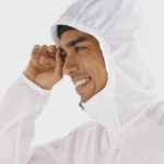 Men's Wind Jacket Hoodie Bonatti Cross Wind White - Image 3