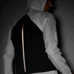Men's Wind Jacket Hoodie Bonatti Cross Wind White-Black - Image 3