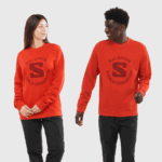 Unisex Crewneck Pullover Outlife Logo Summer Aura Orange