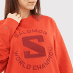Unisex Crewneck Pullover Outlife Logo Summer Aura Orange - Image 6