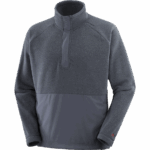 Unisex Half Zip Midlayer Outlife Polartec Halz Zip Ebony - Image 11
