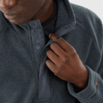 Unisex Half Zip Midlayer Outlife Polartec Halz Zip Ebony - Image 7