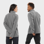 Unisex Half Zip Midlayer Outlife Polartec Halz Zip Mid Grey - Image 2