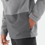 Unisex Half Zip Midlayer Outlife Polartec Halz Zip Mid Grey - Image 10