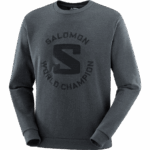 Unisex Hooded Pullover Outlife Logo Summer Heather Ebony-Heather - Image 9