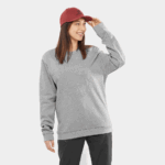 Unisex Hooded Pullover Outlife Logo Summer Heather Grey-Heather - Image 7