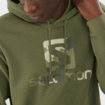 Unisex Hooded Pullover Outlife Logo Summer Olive Night - Image 6