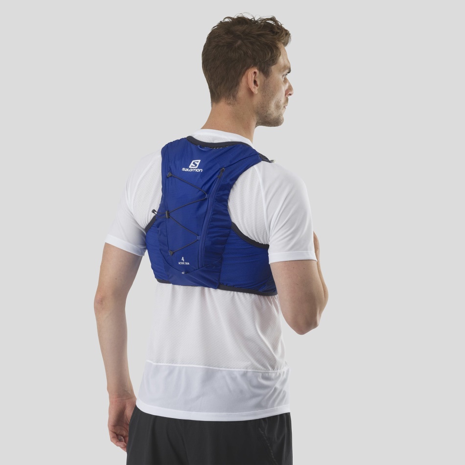 Unisex Running Vest With Flasks Included Active Skin 4 Nautical Blue-Mood Indigo - Image 3
