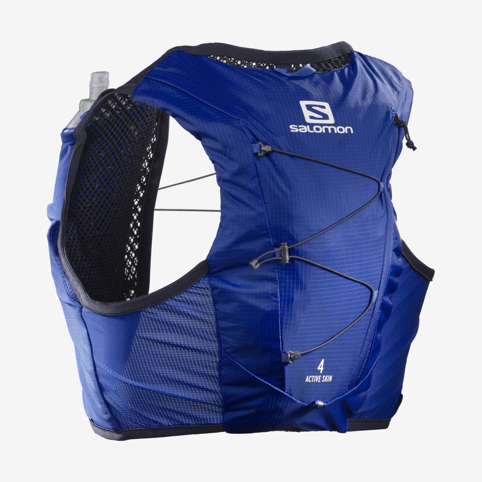 Unisex Running Vest With Flasks Included Active Skin 4 Nautical Blue-Mood Indigo - Image 1