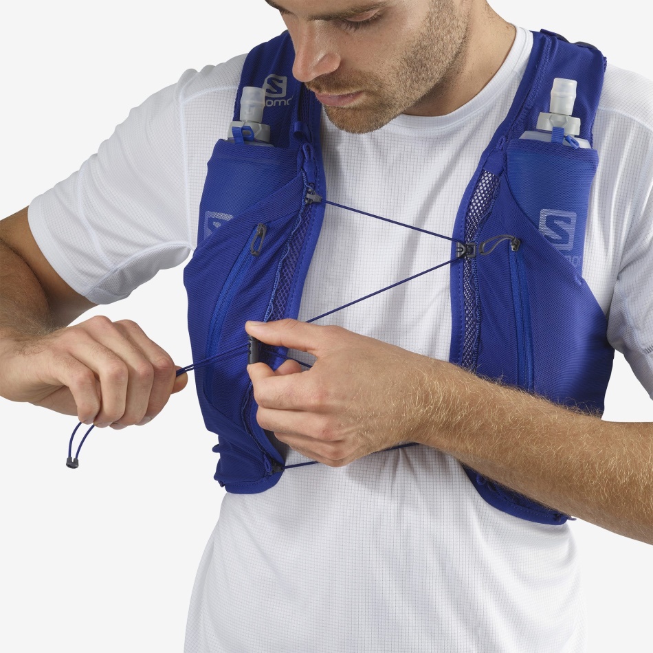 Unisex Running Vest With Flasks Included Adv Skin 12 Clematis Blue-Ebony - Image 7