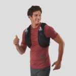 Unisex Running Vest With Flasks Included Adv Skin 5 Black-Ebony - Image 2