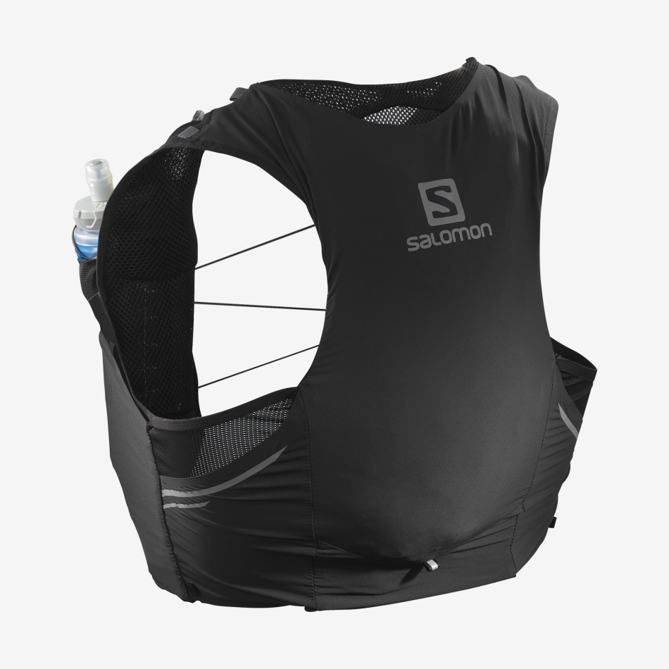 Unisex Running Vest With Flasks Included Sense Pro 5 Black-Ebony - Image 1