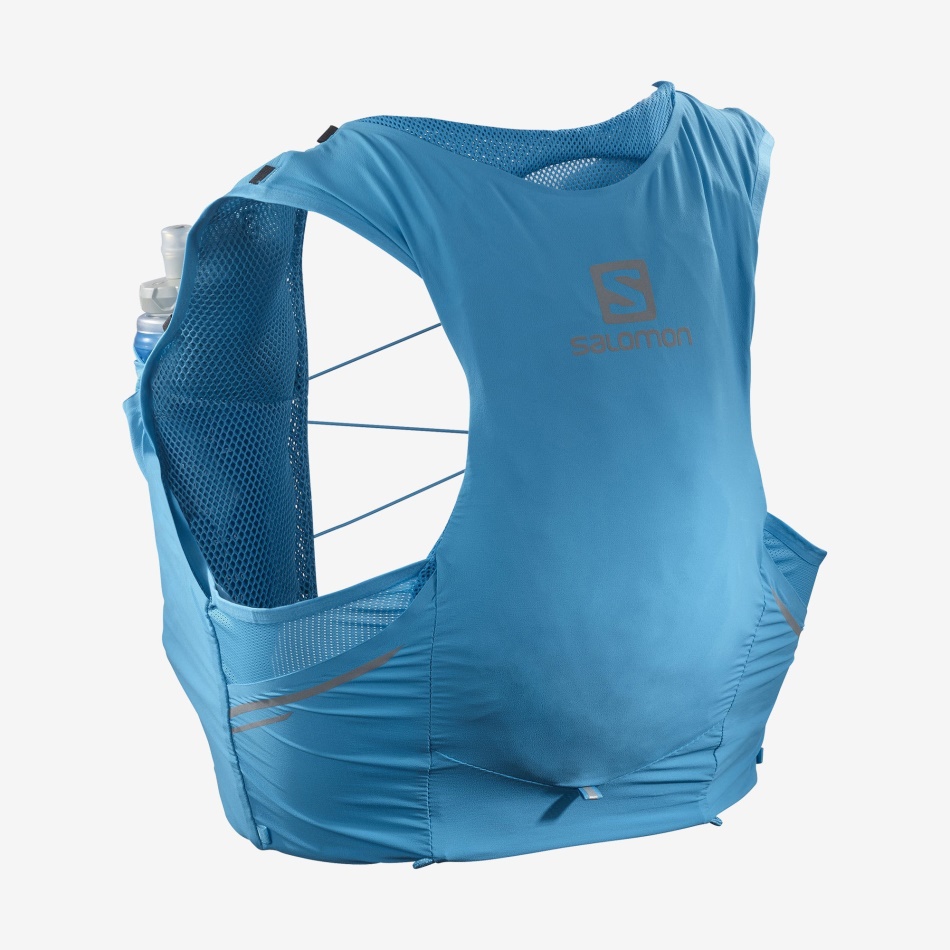 Unisex Running Vest With Flasks Included Sense Pro 5 Hawaiian Ocean-Black - Image 1