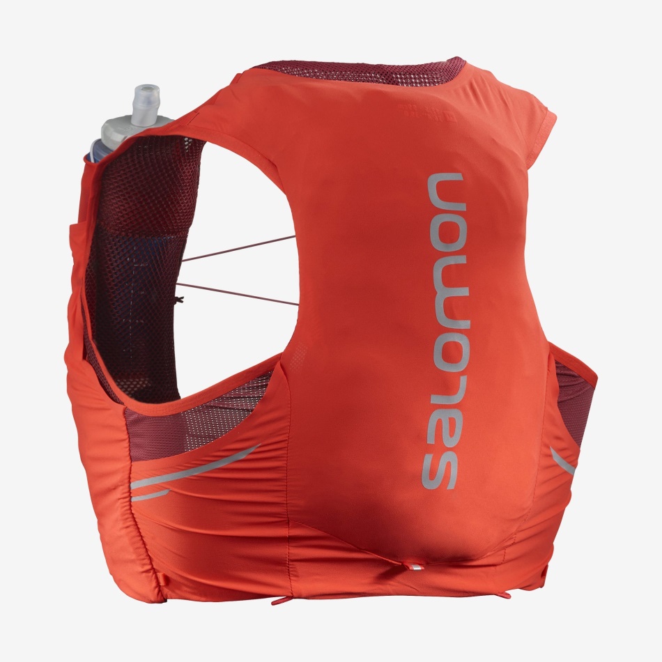 Unisex Running Vest With Flasks Included Sense Pro 5 Red-Ebony-Cabernet - Image 1