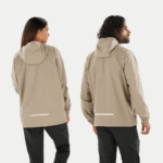 Unisex Shell Jacket Outlife Ripstop Half Zip Roasted Cashew - Image 2