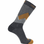 Unisex Socks Outline Crew 2-Pack Dark Grey-Cumin - Image 2