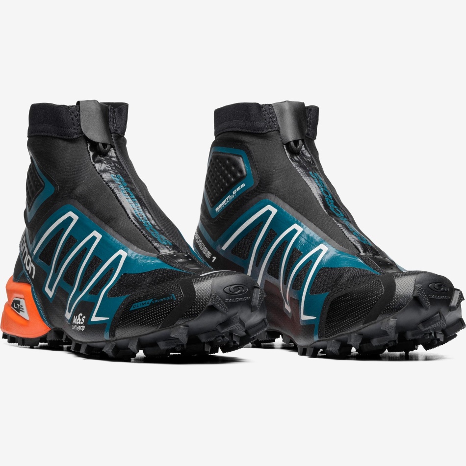 Unisex Sportstyle Shoes Snowcross Advanced Black-Legion Blue-Red Orange - Image 4
