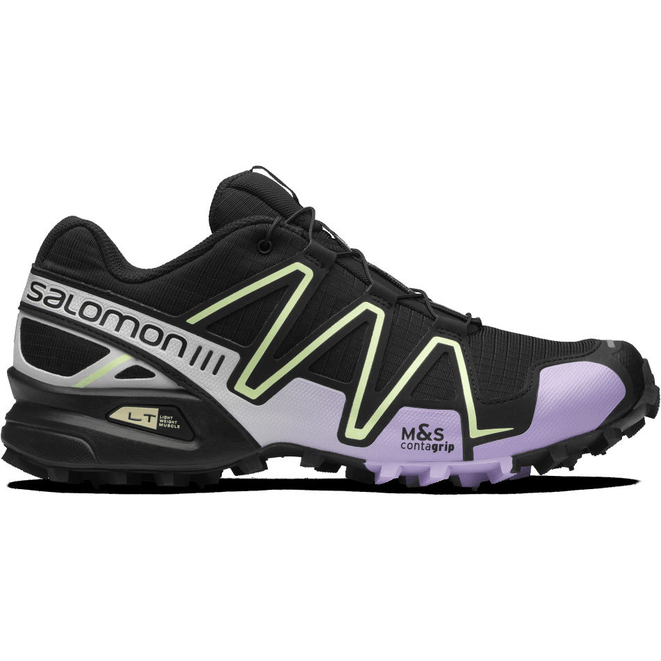 unisex_sportstyle_shoes_speedcross_3_black_lavender_patina_green.png Unisex Sportstyle Shoes Speedcross 3 Black-Lavender-Patina Green - Image 1