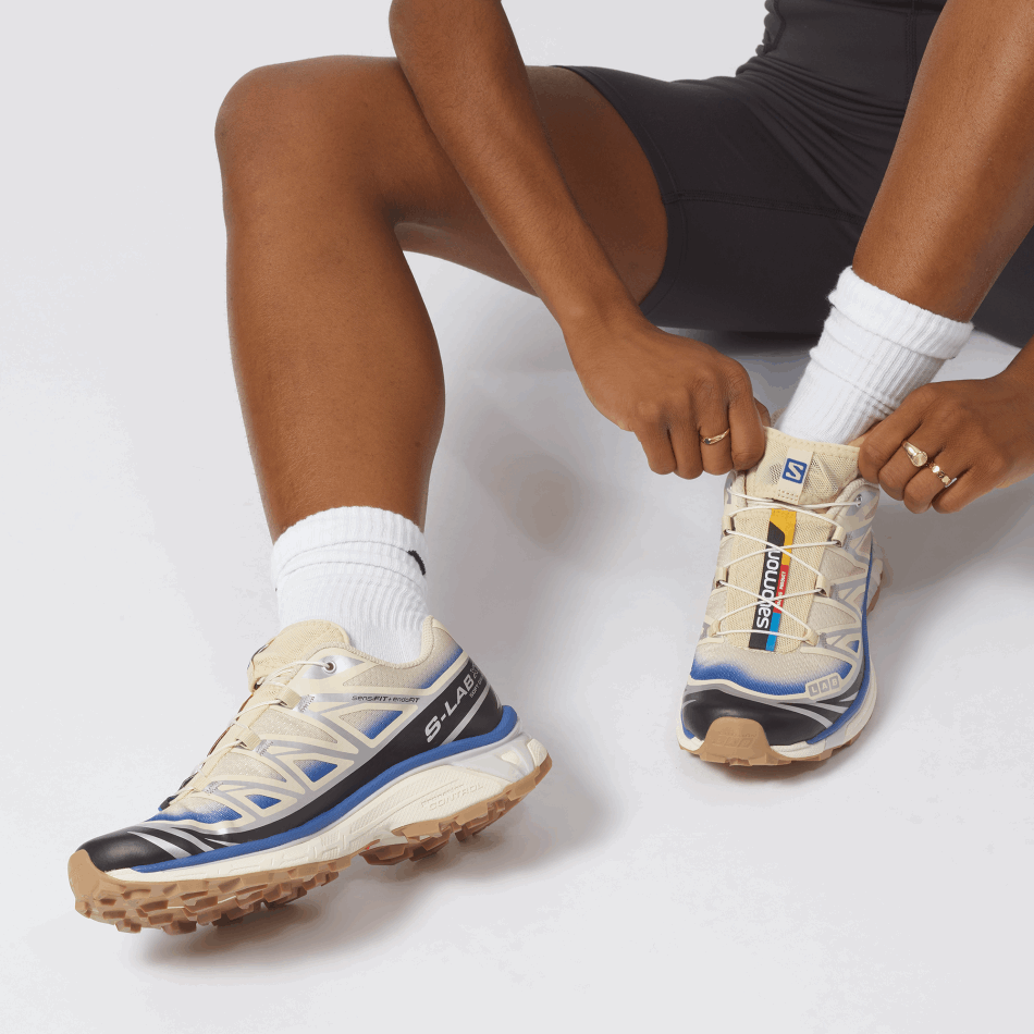 Unisex Sportstyle Shoes Xt-6 Skyline Bleached Sand-Blue-Black - Image 6