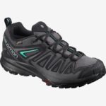Women-Men's Hiking Shoes X Crest Gore-Tex Magnet-Black-Atlantis - Image 6