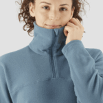 Women's Crewneck Pullover Essential Cosy Fleece Mallard Blue - Image 4