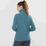 Women's Full Zip Midlayer Jacket Essential Cosy Fleece Mallard Blue - Image 2