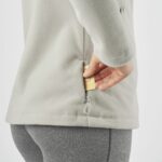 Women's Full Zip Midlayer Jacket Essential Cosy Fleece Wrought Iron - Image 6