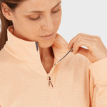 Women's Full Zip Midlayer Jacket Essential Lightwarm Apricot Ice - Image 3