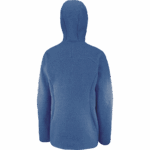 Women's Full Zip Midlayer Jacket Outline Warm Teddy Dark Denim-Heather - Image 6