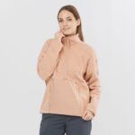 Women's Full Zip Midlayer Jacket Snowshelter Teddy Sirocco-Heather - Image 2