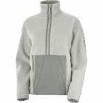 Women's Full Zip Midlayer Jacket Snowshelter Teddy Wrought Iron-Heather - Image 5