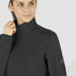 Women's Half Zip Midlayer Jacket Essential Lightwarm Black - Image 3